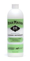 Roux Maison Essential Laundry Detergent - Odor Eliminator HE Detergent, All Natural Laundry Detergent, Up to 40 Machine Loads or 80+ Hand Washes - Fragrance Free 16oz.