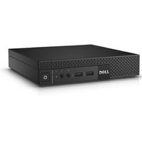 Dell Optiplex 3020 Business PC, Micro/65W, Intel G3250T/PDC-2.80G 4GB/1-DIMM 500GB/7200 RPM, GBE Intel-HD/IGP, Windows 8.1 Pro-64 bit, Black