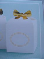 Spritz Treat Boxes with Gold Bows, 5 Count