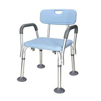 Aluminium Alloy Elderly Bath Chair Armrest and Back Heavy Dutyplastic Anti-Slip Rust Pregnant Women Bathroom Stool Disabled Children Bathing Chair (b)