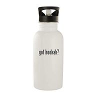 got hookah? - Stainless Steel 20oz Water Bottle, White