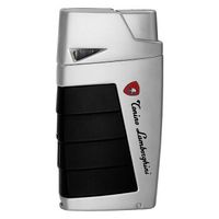 Tonino Lamborghini TTR018010 Duo Twin Jet Torch Flame Cigar Lighter - Chrome with Black
