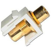 Skywalker Signature Series Keystone RCA Female to RCA Female with Yellow Band, White