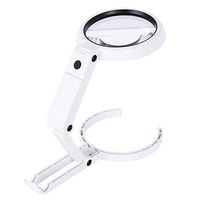 Activane LED Lighted Magnifier Clip On DEST Reading, Repair,Tasks, Crafts Magnifier Hands Free