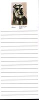 Uncropped Schnauzer Magnetic List Pads - Set of 2