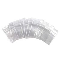 Self Locking Plastic Bag All Purpose Storage Baggies - 1.5 x 1.5 Inches 100 Pack