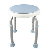 LIAN Shower Stool Adjustable Height Elderly Bathtub Chair Pregnant Woman Anti-Slip Aluminum Alloy Anti-Slip Bath Stool - with Rotating Swivel Seat