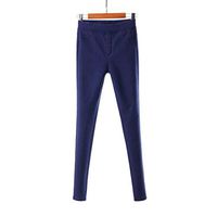 H.coosy practical;cozy Factory Europe and the United States wind tight snow plus cashmere thicker footwear pants pants X12 blue L
