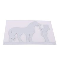 Meolin Cowgirl Horse Car Window Wall Laptop Decal Sticker,PET,7.09 * 5.83inch
