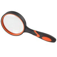 ZH Magnifier 20X Handheld Non-Slip Magnifier 100MM Large Lens HD Read Portable Magnifier