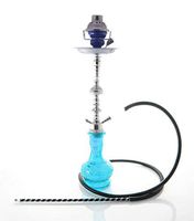 1 hose shisha 22" sky Blue nargila bar narguile nargile glass water Vase pipe