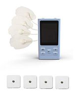 TENS Unit 6 Modes Massage Device Pain Relief Electrodes Pads Snap-On Re-Usable Carbon Electrode Pads Extra Medical Non-Woven Material Pads