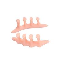QQA Gel Toe Separators Spreader (4 Pcs) Fight Bunion Dancers and Athletes Day and Night Universal Men Women