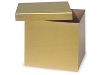 GOLD Hi-Wall 10x10x9"100% Recycled Giftware Box BASE (1 unit, 50 pack per unit.)