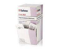 Safetec Triple Antibiotic Ointment .5g Pouch (144 Count Box) First Aid Ointment for Cuts and Scrapes (Pack of 6 Boxes)