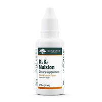 Genestra Brands - D3 K2 Mulsion - Vitamin D and K2 Combination - 0.7 fl. oz. - Citrus Flavor