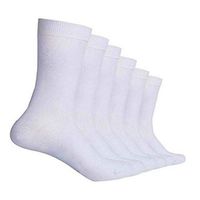 Compression Socks for Diabetics 6 Packs (White, Small-Medium)