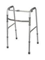 Medline MDS86615 One-Button Folding Walkers, Adult (Pack of 2)