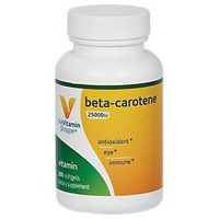 The Vitamin Shoppe BetaCarotene 2,500IU (Vitamin A), Antioxidant Support for Vision Immune Health (300 Softgels)
