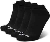 Ankle Compression Running Socks for Men & Women (2 Pairs) - Best Low Cut, No Show Athletic Socks with Heel Tab - Moisture Wicking, Arch Support Plantar Fasciitis Socks for Runners, Endurance, Cycling