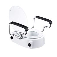 Toilet Handrails Toilet Booster with Armrests Toilet Heightening Pad Toilet Elderly Pregnant Woman Toilet Lift Toilet Safety Frames Rails (Color : White, Size : 523839cm)