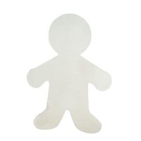 Hygloss Products Paper Cutout Shapes - Blank Corrugated People Cutouts - Classroom Activity & Decorations - Special Education Supplies - Fun Craft for Kids' Parties, Events & More - 12 Inches, 12 Pack