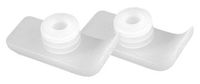 Glide Ski Walker Tips - White - pair