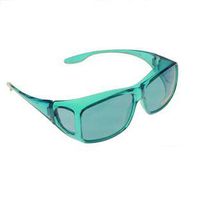 Color Therapy Glasses Fits Over Prescription Glasses (Aqua)