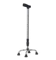 HANGERÂ Older Walker Four Feet Crutches Aluminum Alloy Cane Stainless Steel Four Corners Height 10 Adjustable Height Not Shaking