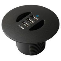 Ativa 531-015 4-port USB 2.0 In-Desk Hub