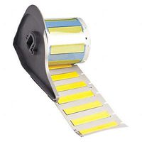 Brady M71-250-175-342YL BMP71 PermaSleeve Wire Marker Sleeves, 0.439" Height, 1.765" Width, Polyolefin (B-342) Yellow (Roll of 100)