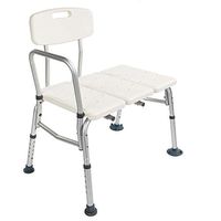 Tub Transfer Bench Shower Chair with Adjustable Backrest for Elderly, Handicap