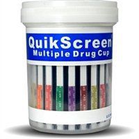QuikScreen Multi 6 Drug Test Cup 60604-25, FDA 510(K) Cleared & CLIA Waived, 25/Pack, Made in the USA