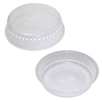 1Pc Splatter Guard Microwave Cover- BPA Free Dome Plate Dish Covers for Food