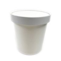 Black Cat Avenue 15 Count White Disposable Paper Pint Ice Cream Containers (16 oz)