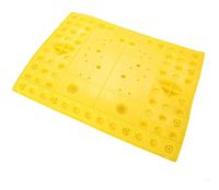 JJZXPJ Foot Massage Mat, Acupressure Massage Mat Magnetic Shiatsu Reflexology Foot Massage Pad Best for Plantar Fasciitis Suitable for Men and Women Health Care Tool (Color : Yellow)