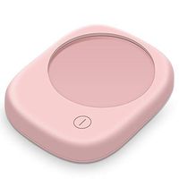 Heating Pad,Warm Coaster Hot Milk Heater Electro-Thermal Insulation Water Coaster Automatic Constant Temperature Base (Color : Pink)