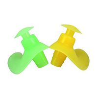 Barracuda Accessories - EAR PLUGS (S) with Storage Case, Ergonomic shape Chlorine-proof Waterproof Silicone, Soft Flexible Comfortable Reusable Unisex for Adults Men Women Children (YELLOWGREEN/SMALL)
