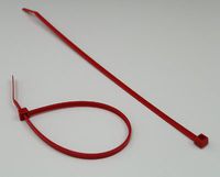 18" Self-Locking Nylon Cable Ties with 175 lb. Tensile Strength - Red (100 Ties) - AB-84-1-47R