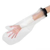 Adult Arm Cast Covers for Shower Bathing and Swimming, Reusable Sealed Clear Waterproof TPU Arm Protector Bag for Broken Hand, Wrist, Finger, Arm, Keep Wound & Bandage Dry with No Mark on Skin