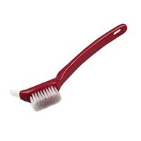 PANDA SUPERSTORE Portable Home Use Cleaning Brushes Small Double Brush for Slit Fuchsia 2PCS