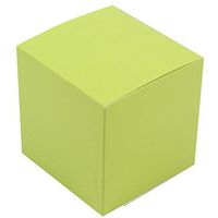 JAM PAPER Glossy Gift Boxes - 3 1/2 x 3 1/2 x 3 1/2 - Lime Green - Sold Individually