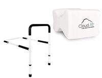Vaunn Medical Bed Safety Rail Grab Bar Handle and Knee Pillow Cushion Bundle