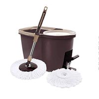 WXQ-XQ Mop and Bucket Cleaning Set Pedal Type Household Coffee Color Adjustable Head2