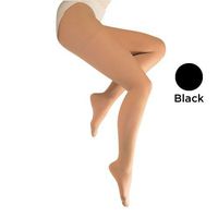Blue Jay Sheer Support Medical Legwear in Black – 20-30mmHg, Tall Closed Toe Pantyhose, Firm Support Compression Legwear
