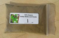 New 100% Organic Ginkgo Leaf Powder (Ginkgo BILOBA) Memory, Improve Alertness Ginko