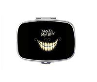 Cute Smile Pill Box/Pill case-Rectangular Pocket Pill Box/case-Two Compartments for Keeping Pill Box/case