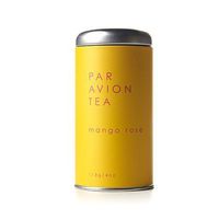 Par Avion Tea Mango Rose - Exotic Blend of Green, White, and Oolong Tea With Lush Mango And Yellow Rosebuds - Small Batch Loose Leaf Tea in Artisan Tin - 4 oz