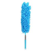 Household Feather Dusters Flexible Dust Cleaner with Stainless Steel Telescoping Extension Pole Dust Cleaning Tool (2#)