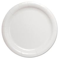 SCCHP9S - Bare Eco-Forward Clay-Coated Paper Dinnerware, Plate, 9quot; Diameter, White